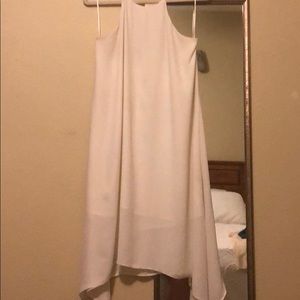 White flowy dress